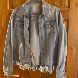 Distressed Jean jacket